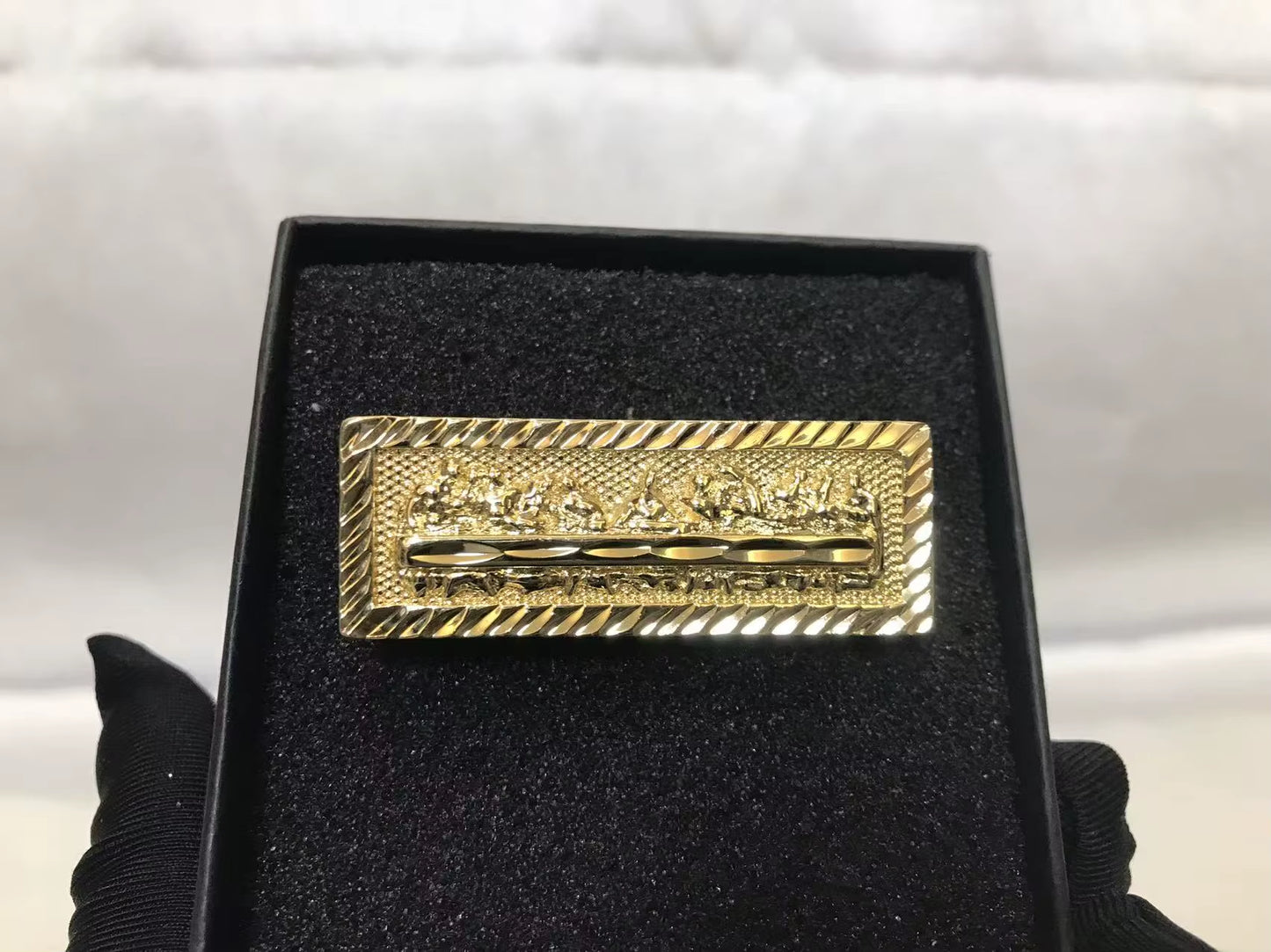 Customized Stainless Steel Trendy 18K Gold Plated Double Finger Cartoon Ring Cute Jewelry for Gift