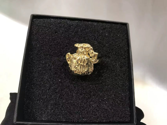 Custom Cartoon Ring Trendy Stainless Steel Money Bag Ring Fashion Jewelry Gift