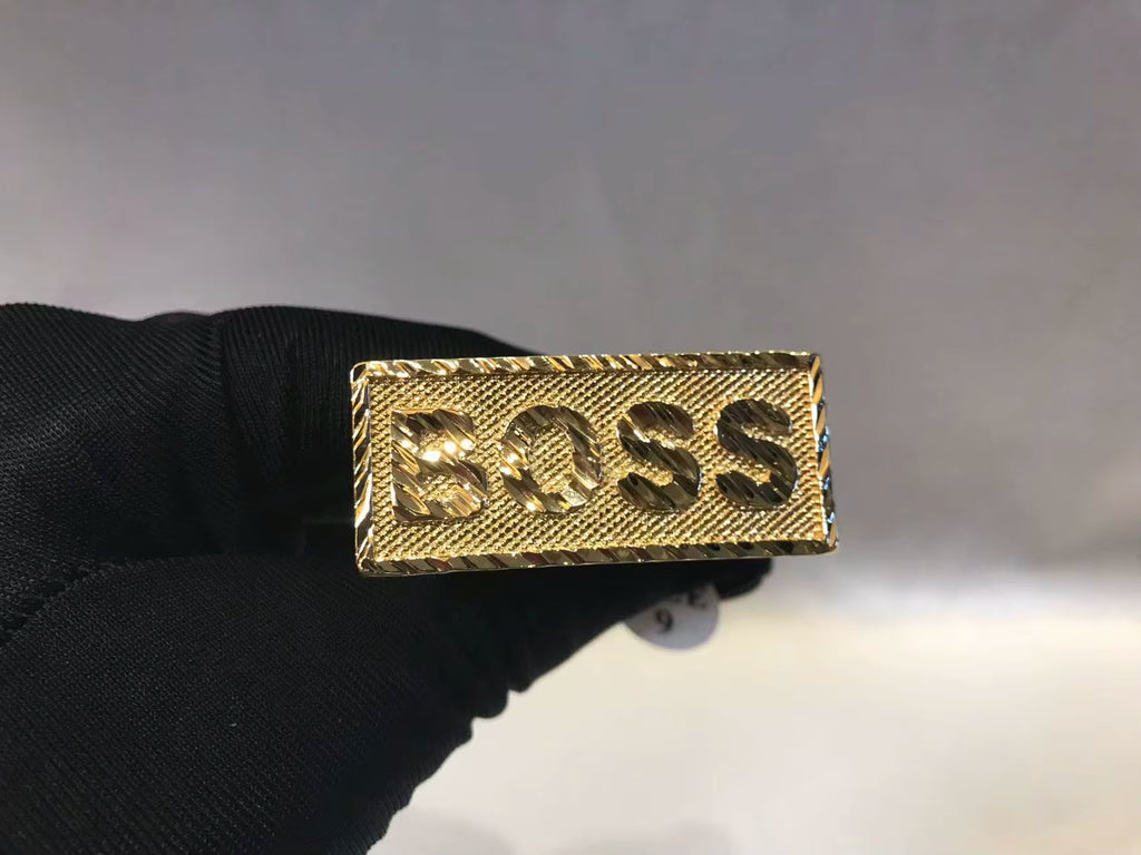 Customized Stainless Steel Trendy 18K Gold Plated Double Finger Cartoon Ring Cute Jewelry for Girls Boys Women for Gift