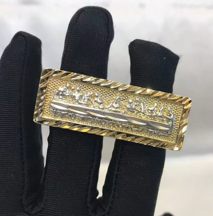 Customized Stainless Steel Trendy 18K Gold Plated Double Finger Cartoon Ring Cute Jewelry for Gift