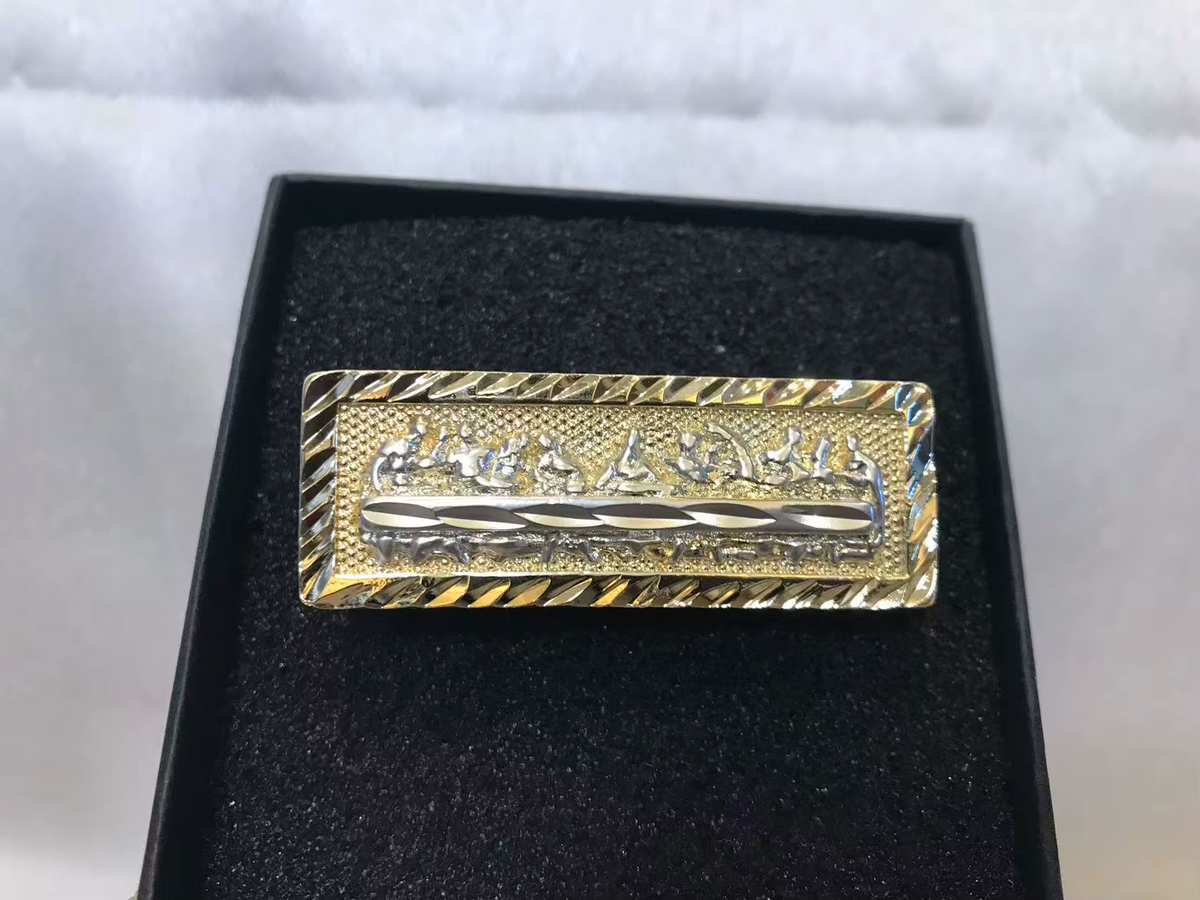 Customized Stainless Steel Trendy 18K Gold Plated Double Finger Cartoon Ring Cute Jewelry for Gift