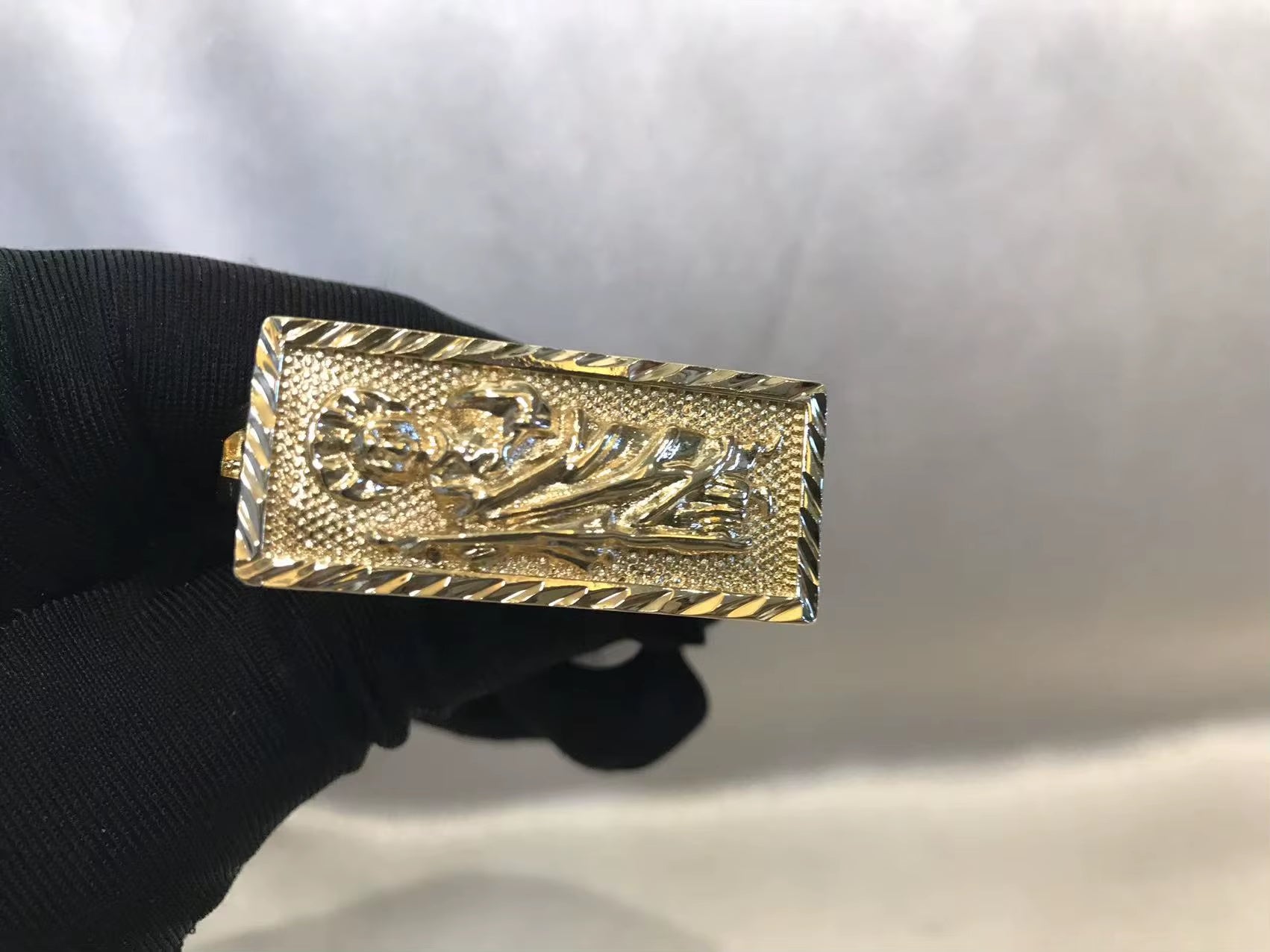 Customized Stainless Steel Trendy 18K Gold Plated Double Finger Cartoon Ring Cute Jewelry for Gift