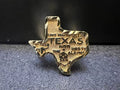 18K Gold Plated Stainless Steel Diamond-Cut Map of Texas Ring for Men Women Unique Jewelry