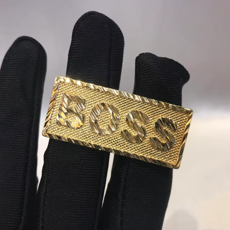 Customized Stainless Steel Trendy 18K Gold Plated Double Finger Cartoon Ring Cute Jewelry for Girls Boys Women for Gift
