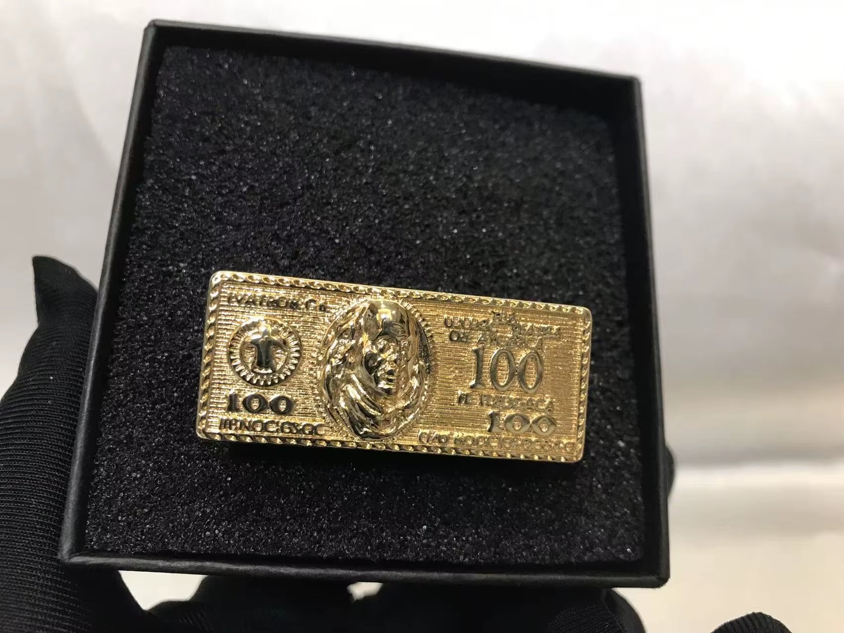 Customized Stainless Steel Trendy 18K Gold Plated Double Finger Cartoon Ring Cute Jewelry for Gift