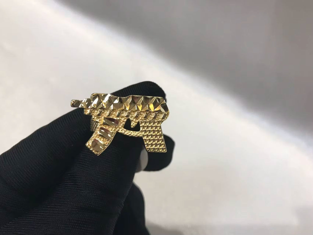 Customized Stainless Steel Trendy 18K Gold Plated Rollie Ring Nugget Ring Cute Jewelry