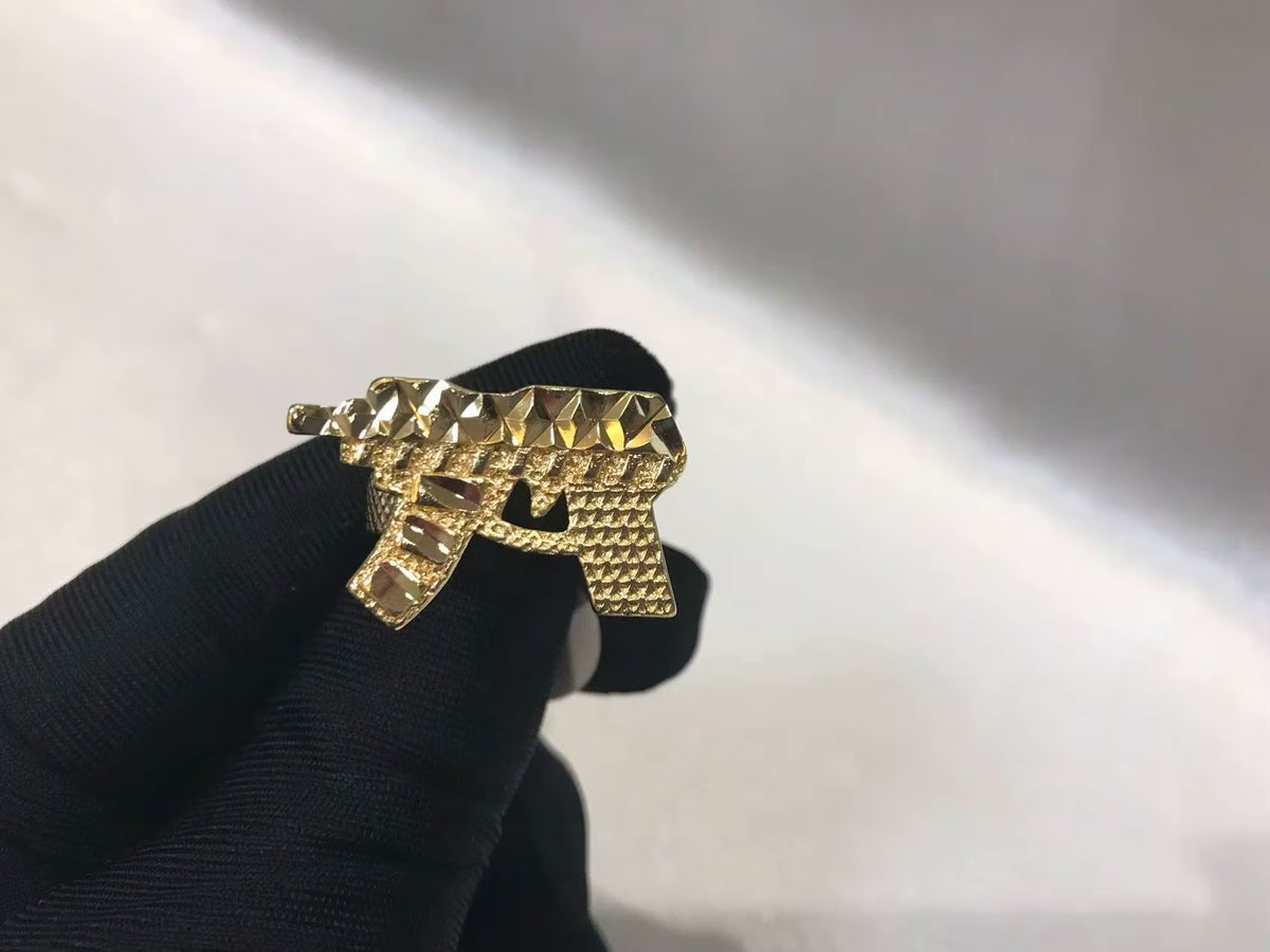 Customized Stainless Steel Trendy 18K Gold Plated Rollie Ring Nugget Ring Cute Jewelry