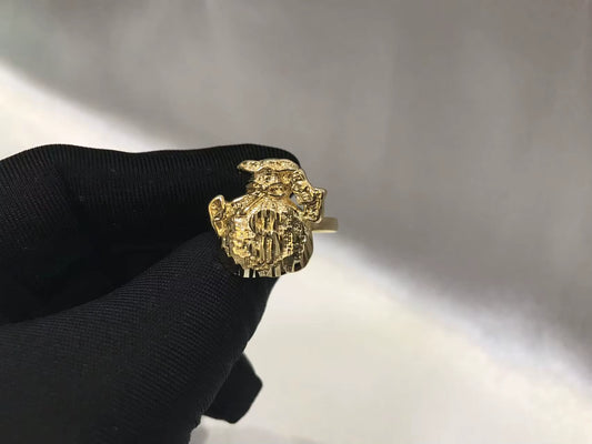 Custom Cartoon Ring Trendy Stainless Steel Money Bag Ring Fashion Jewelry Gift