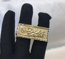 Customized Stainless Steel Trendy 18K Gold Plated Double Finger Cartoon Ring Cute Jewelry for Gift