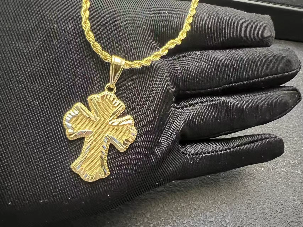 Custom Religious Stainless Steel Jesus Praying Hands Necklace Quality Classic Christian Fashionable Pendants Charms